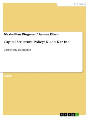 cover image of Capital Structure Policy